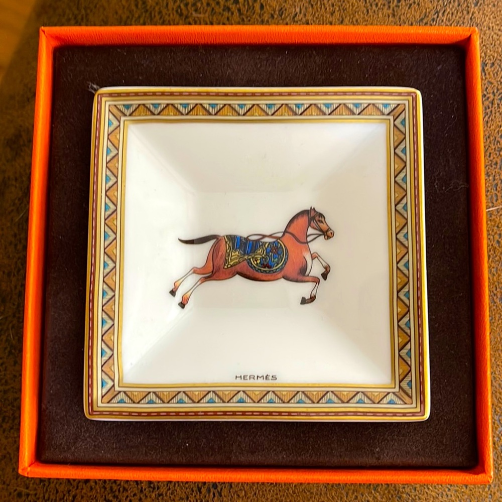 Hermes Cheval d’Orient square dish